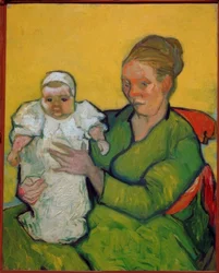 Madame Roulin met haar kind Marcelle